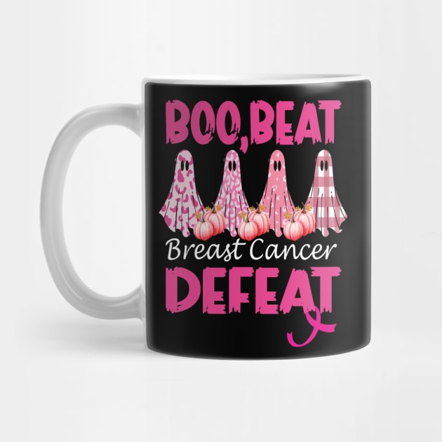 Boo, Beat, Breast cancer defeat, breast cancer awareness halloween by AlmaDesigns